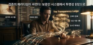 검증의 패러다임이 바뀐다 보증인 시스템에서 투명성 원장으로